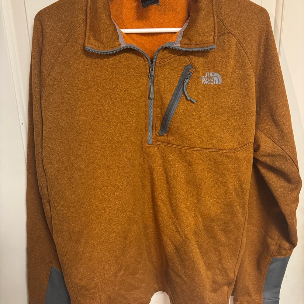 The North Face Orange Quarter-Zip Pullover